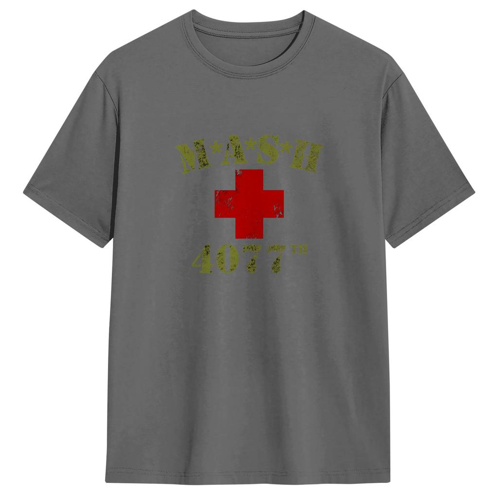Unisex MASH T Shirts Cotton Tops Novelty Short Sleeve Round Neck Tee Shirt Unique TShirts