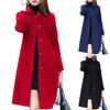Damenmantel Mittellang Einreihig Einfarbig Umlegekragen Elegant Weich Strickjacke Plus