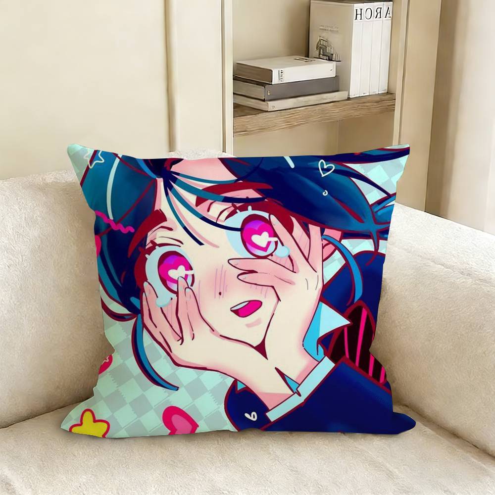 Mizi And Sua Anime Alien StageS Various Sizes Square Pillow Case For Car Home Bedchamber Decor