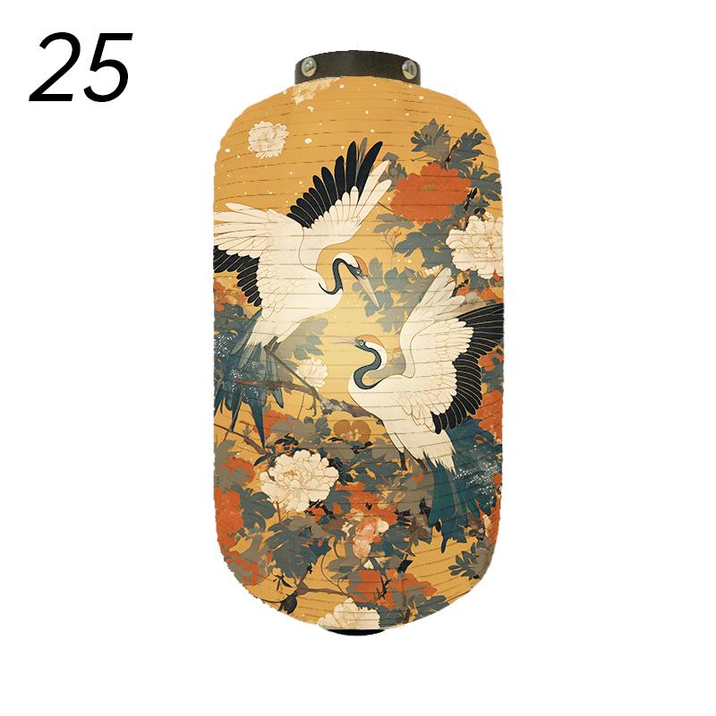 Japanese Style Traditional Cloth Lantern Crane Izakaya Sushi Restaurant Decor Signboard Party Festival Outdoor Decor Lantern