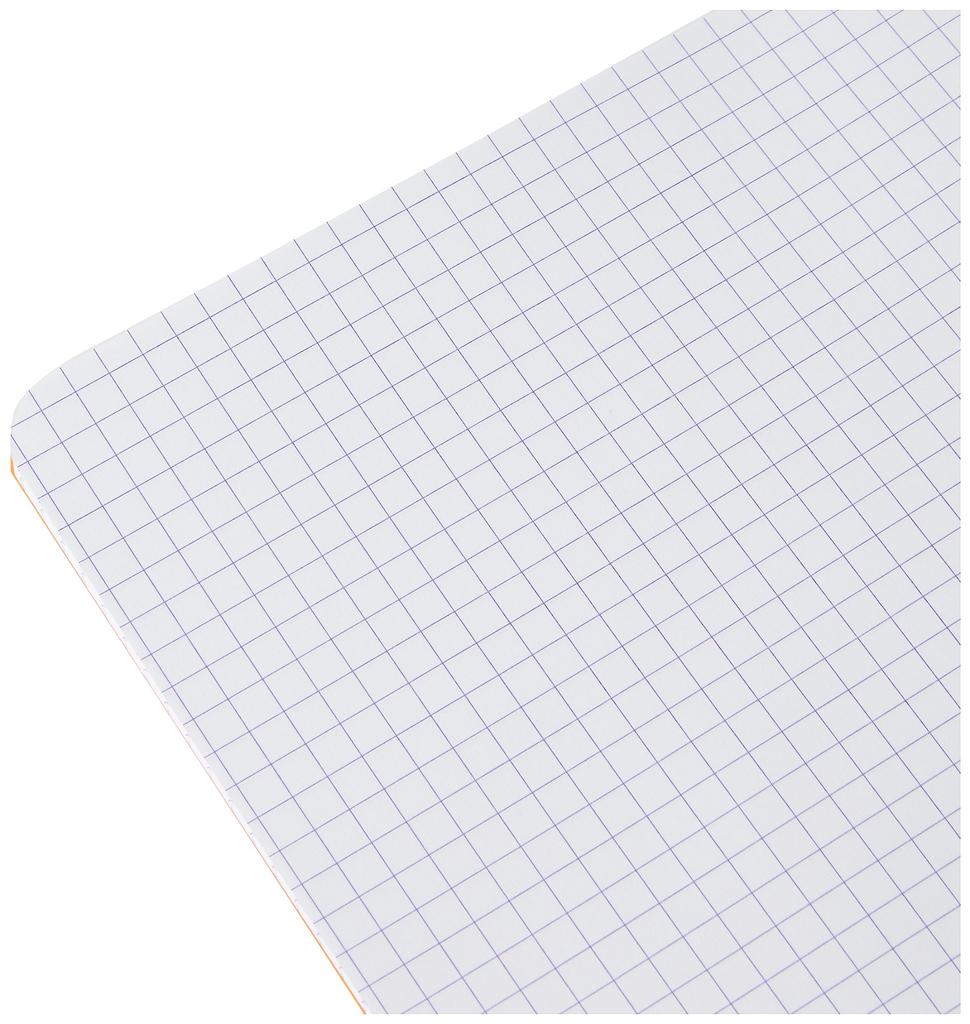 RHODIA 160 5mm PEFC RHODIA Classic Double-Ring Notebook, A5, Pages, Grid, Water-Repellent Cover, Perforated, Certified, Orange, (cf193428)