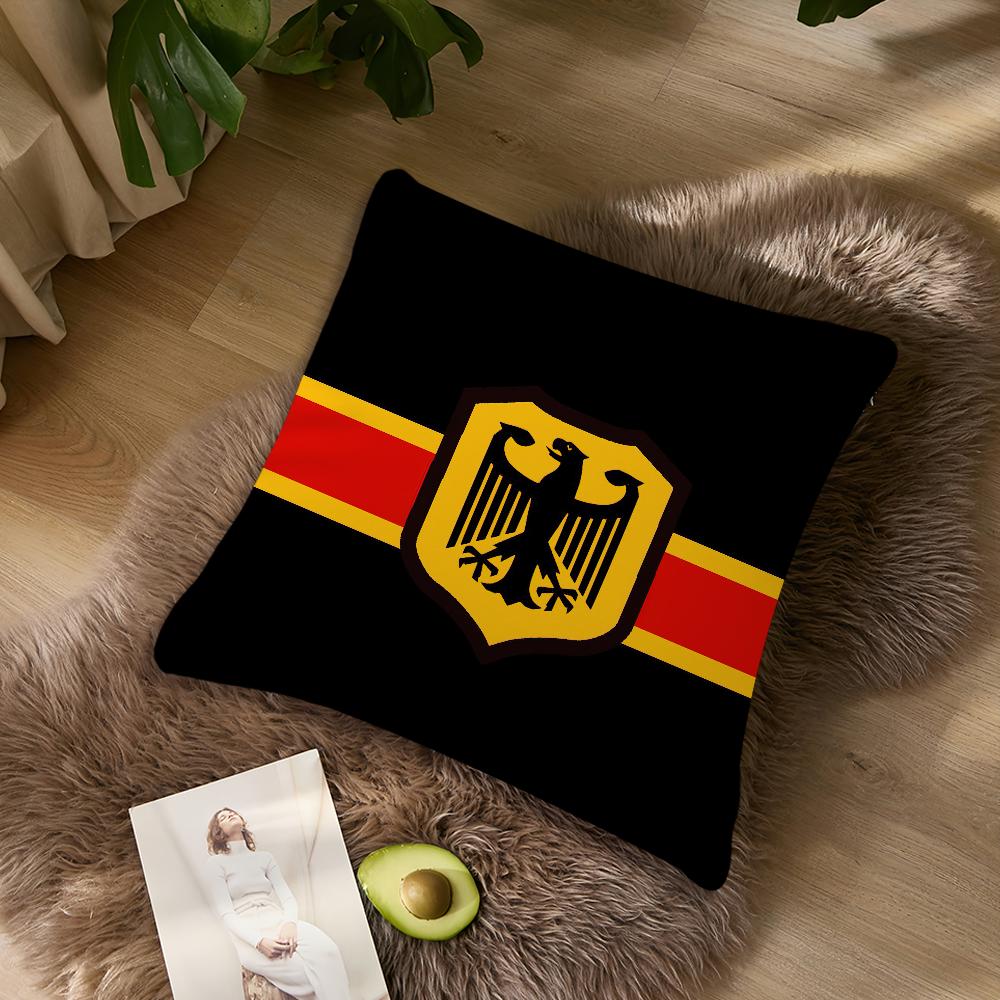 GGermany Pillow Case Living Room Accent Couch Back Support Square Lounge Restful Nap Companion ?