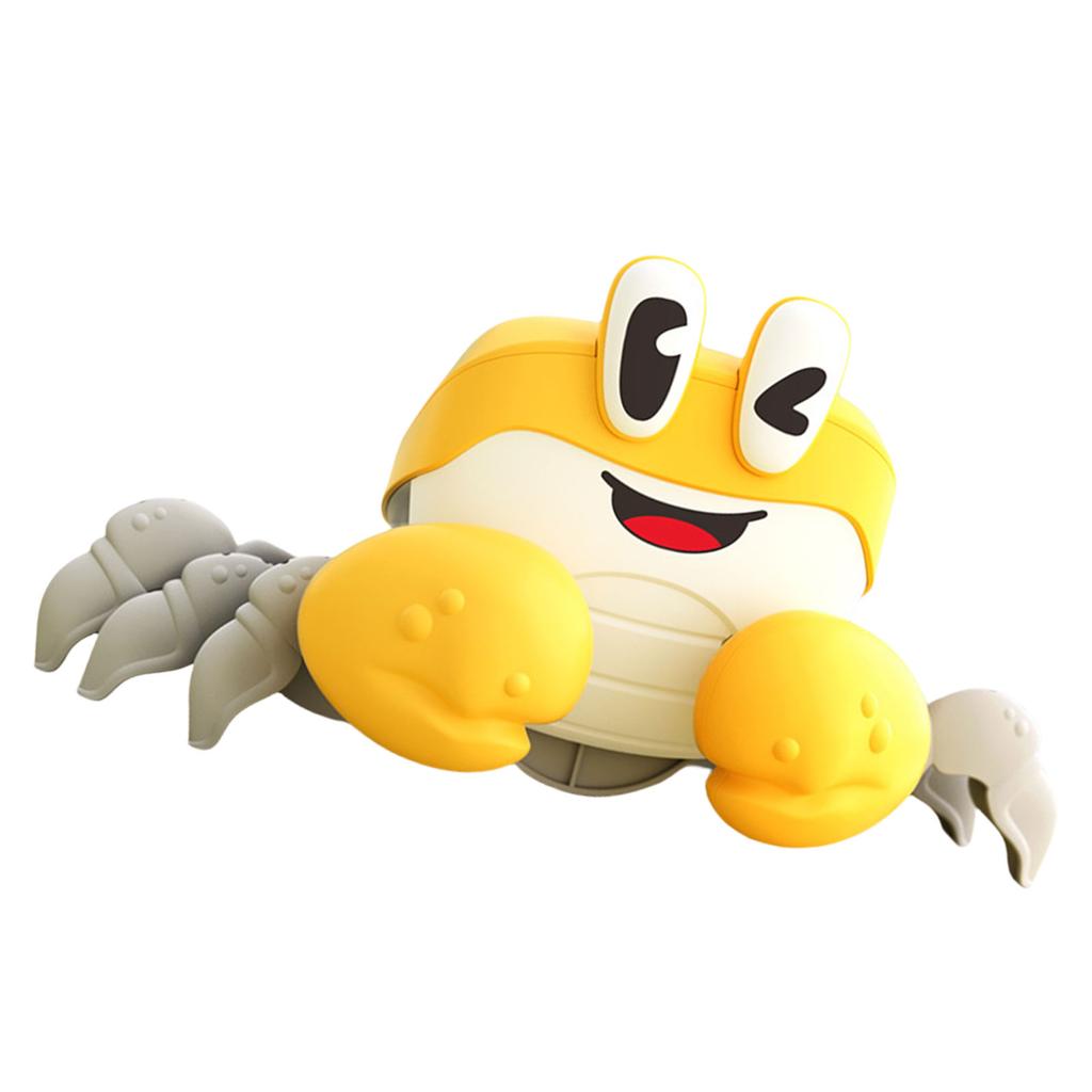Obstacle Avoidance Crab Crawling Toy with Music & Light for Preschool Kid Toddler Crawl Learning Educational Sensory Toy