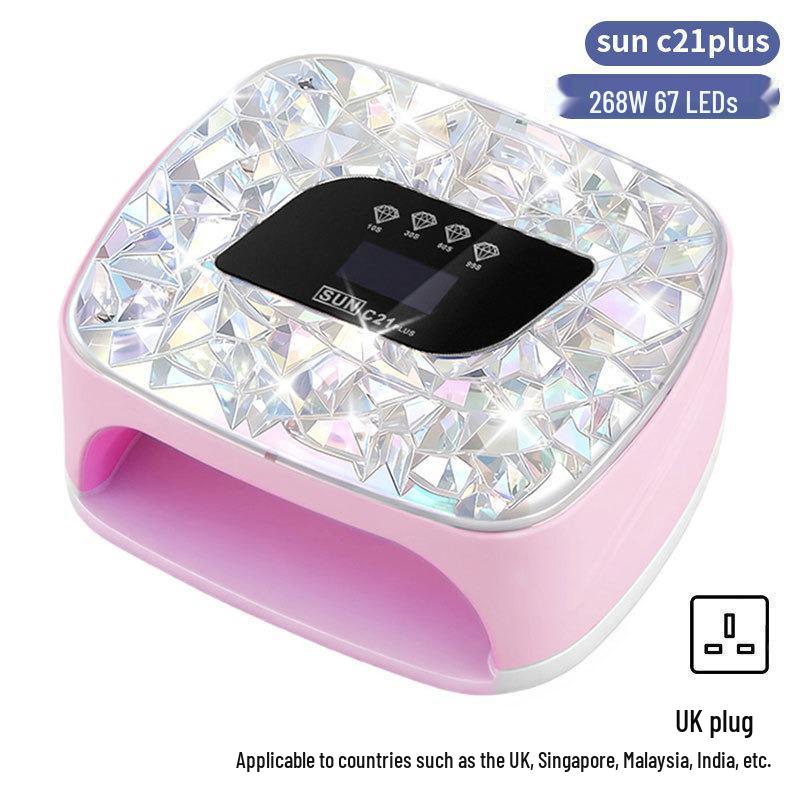 256W High Power UV/LED Dual Light Nail Curing Lamp
