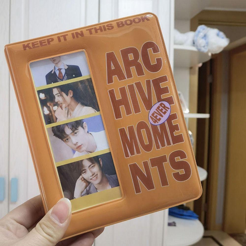 64 Pockets Photo Album Holder Clear Pockets Small Card Collect Book  Letters