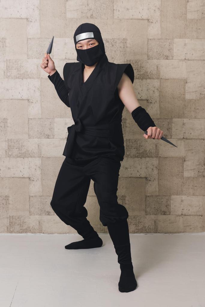 Clearstone Cosplay Halloween Ninja Size Black Suit, Unisex, 3L,