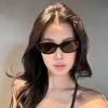 Chic Cat Eye Glasses Plastic Frame with Anti-Reflective Plastic Lens Fashion Street Snap Trendy Style Unisex Decorative Eyewear