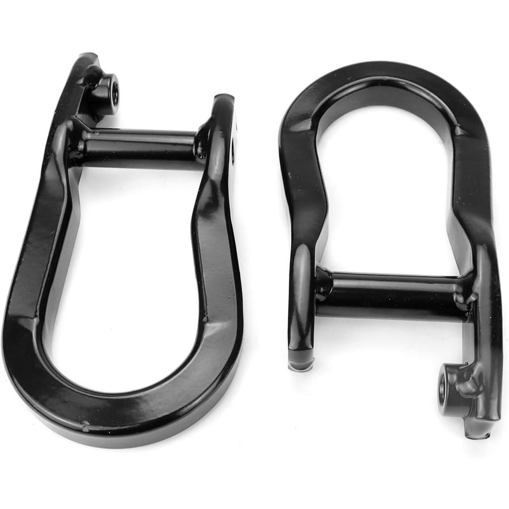 Front Tow Hooks Ring Compatible with 2007-2019 Chevy Silverado GMC Sierra 1500 Front Lower Bumper Trailer Ring Replace 84072463 Black 2Pcs