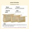 Gold Nylon Mesh Makeup Bag: Multi-functional Lipstick & Skincare Travel Toiletry Storage