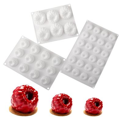 Food-Grade Silicone Raspberry Mousse Mold Heat-Resistant French Pastry Baking Mold  Kitchen Use