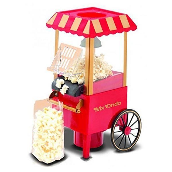 Machine à Popcorn - EUROWEB - Retro - 1200 W - Design Rétro - Air Chaud