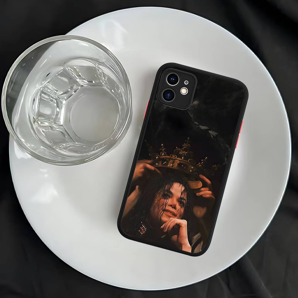 80s Pop Singer M-Michael J-Jackson Matte Transparent Phone Cover For IPhone Case 16 15 14 13 12 11 Pro Max X XS Max Plus