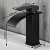 Waterfall Bathroom Basin Faucet Stainless Steel Hot and Cold Mixer Faucets Sink Faucets Bathroom Kitchen Deck Mounted