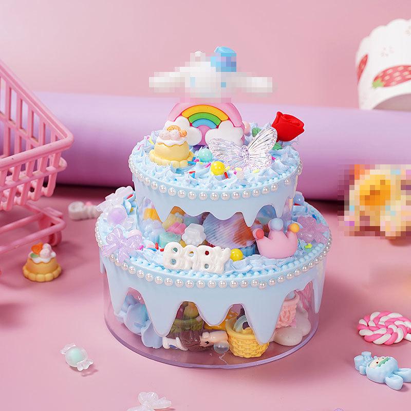 

Креативная коробка для хранения торта своими руками для детей - Сделанное вручную украшение на день рождения для родителей и детей