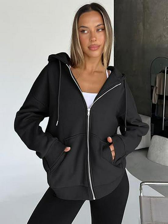 Modna damska bluza z kapturem i kardiganem: Kurtka sportowa na co dzień w stylu europejskim i amerykańskim z dodatkiem aksamitu.
