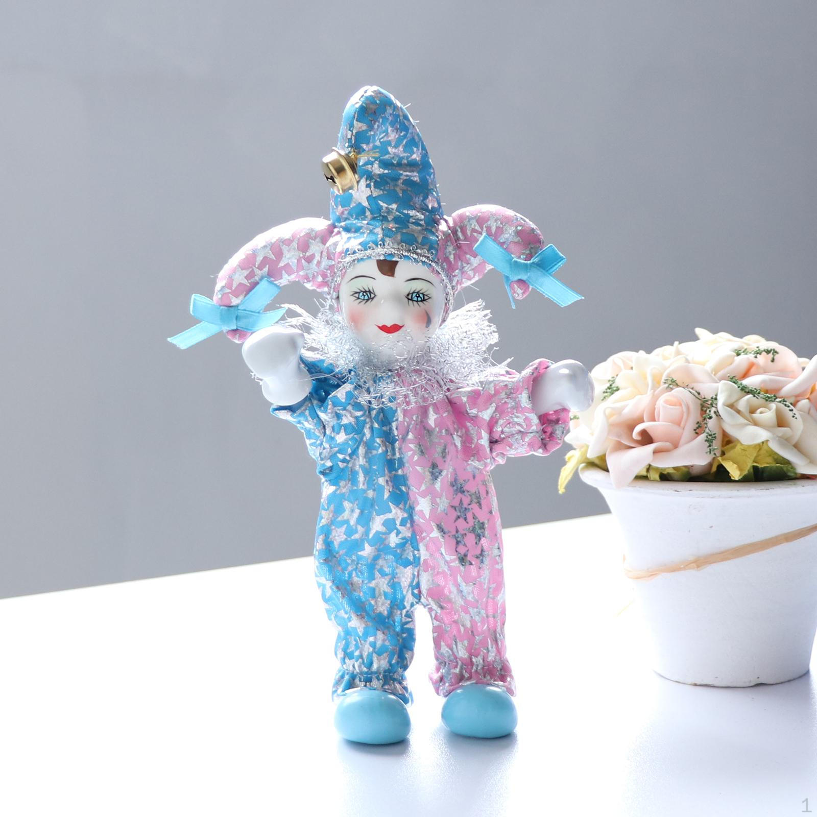 

20cm Ceramic Doll Token with and blue Costume Adult Collection