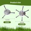 6 Inch Steel Wire Wheel Head String Trimmer Replacement Head Universal Weed Brush Cutter Head Grass Trimmer Head Lawnmover Tool