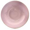 Großer tiefer Speiseteller für Suppe Gerichte Keramik Rosa 21 cm 900 ml
