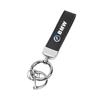 Leather Car Logo Key Chain Keyring Auto Interiors Accessories For BMW 50th Anniversary E46 E90 E60 F30 F10 E39 E36 F20 G20 G30 ulcr72