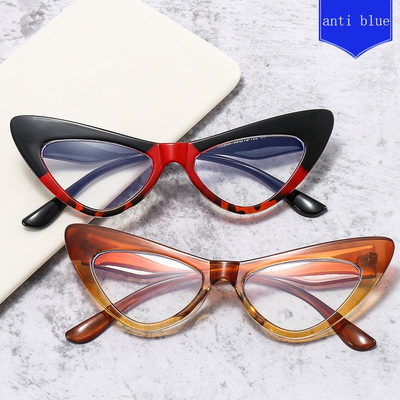 Anti-blue Light Glasses Fashion Cat Eye Eyewear Women Men High Quality Eyeglasses Blue Light Blocking Man Lady Computer Eyeglas