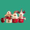 Plush Christmas Fruit Gift Bag Christmas Eve Snowman Plush Doll 3D Christmas Decorations Children