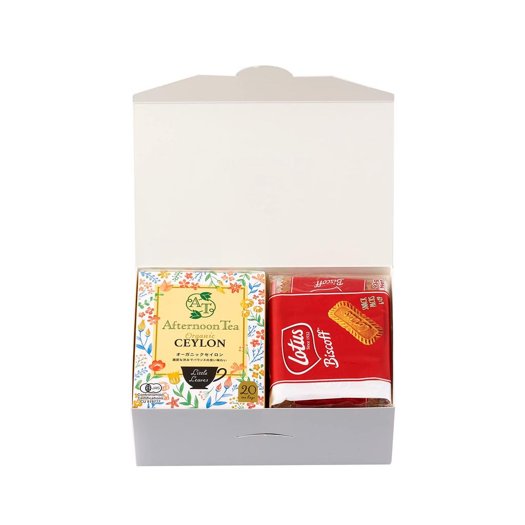 Little Leaves Nachmittagstee Teebeutel Geschenk: Ceylon Tee & Lotus Original Karamell-Kekse