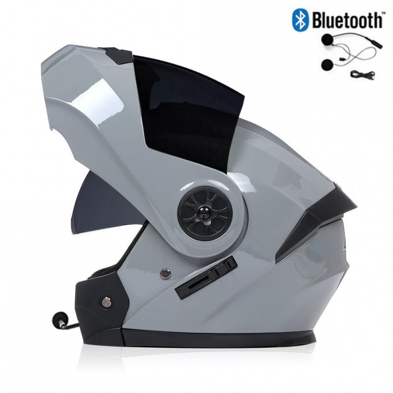 BLD Electric Bicycle Helmet Motorcycle Full Double Lens Exposed Universal Riding All Seasons