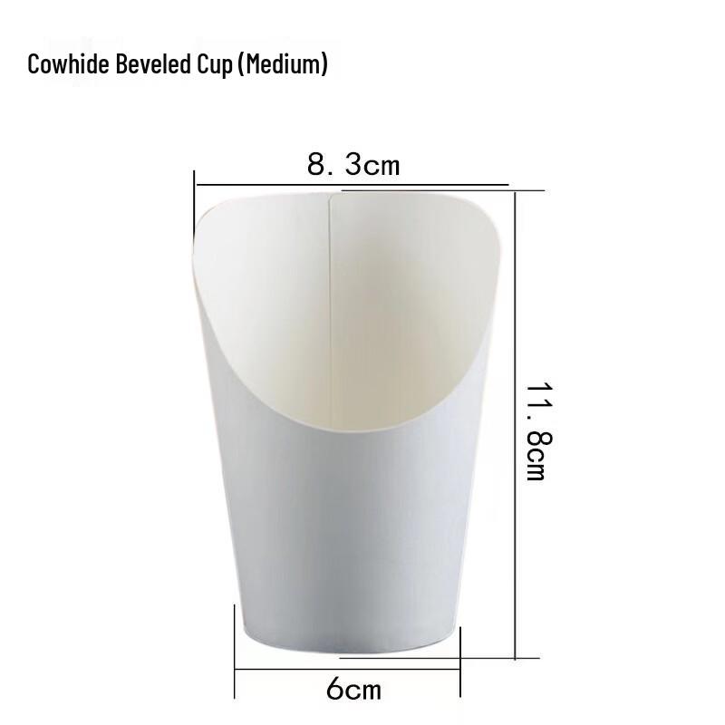 

Slanted Kraft Paper Snack Cups