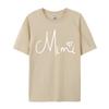 Mimi Heart Grandma Christmas Mother Is Day TShirt Unisex Clothing TShirt Combed Cotton Funny Clothing Shirt Round Collar