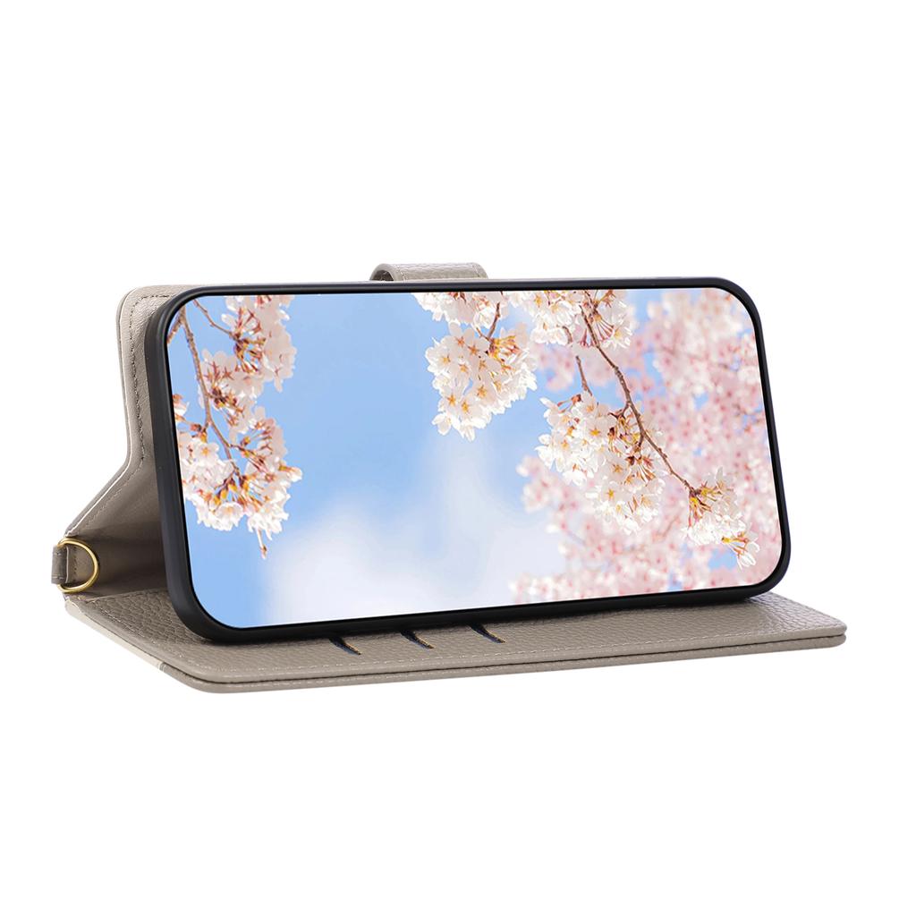 Pro Motorola Moto G77 5G/G67 5G Kožené pouzdro Stojan Peněženka Kryt telefonu s popruhem přes rameno/na zápěstí