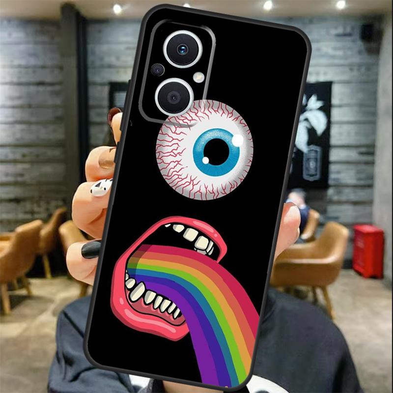 Hands with Eyes Case For OPPO Reno 13 F 12 F 11F 8T 7 8 10 11 Pro OPPO Find X8 Pro X6 X3 X5 Lite Cover Coque