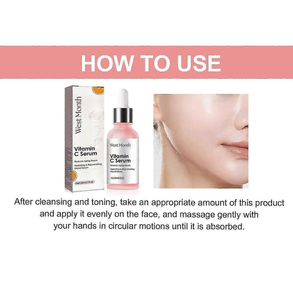 Vitamin C Face Serum with Hyaluronic Acid & Glycerin Brightening, Hydrating, Anti-Aging Serum for Radiant, Translucent Skin 30ml