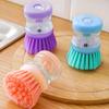 Kitchen Wash Pot Dish Brush With Dispenser Liquid Filling By Pressing Does Not Hurt Pan Automatic Cleaning Brushes