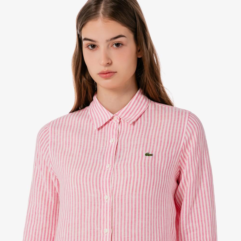 [Lacoste] Women's Regular Fit Linen Shirt CF005E-56GZ4H