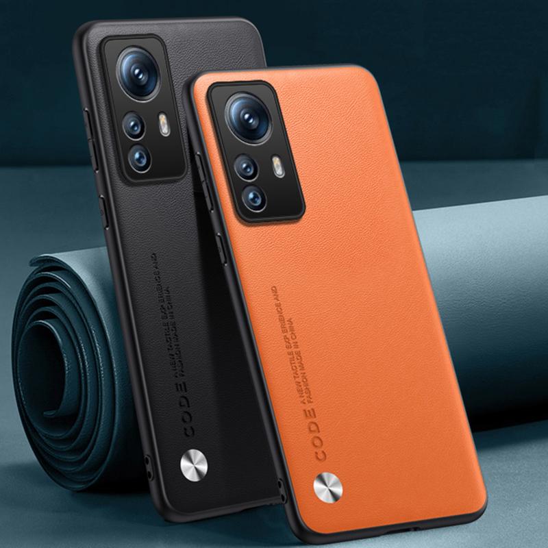 

Luxury PU Leather Case For Xiaomi Mi 12 Lite 12X 12T Pro Back Cover Silicone Full Protection Phone Case For Xiaomi 12 Pro Mi12 X For Xiaomi 12T Pro матовий чорний колір
