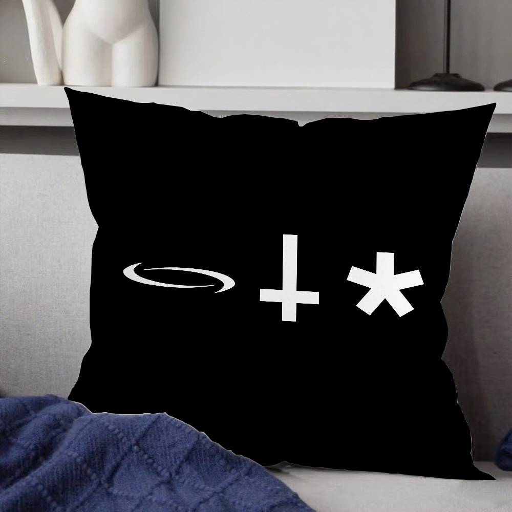 O-Opium Rap Playboi Carti Pillow Case Pillow Cover Nordic Vintage Style Cushion Covers Home Living Room Sofa Couch Seat Decor