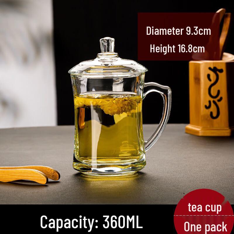 Huazao Baijia WZ Lidded Glass Tea Cup EZ1011