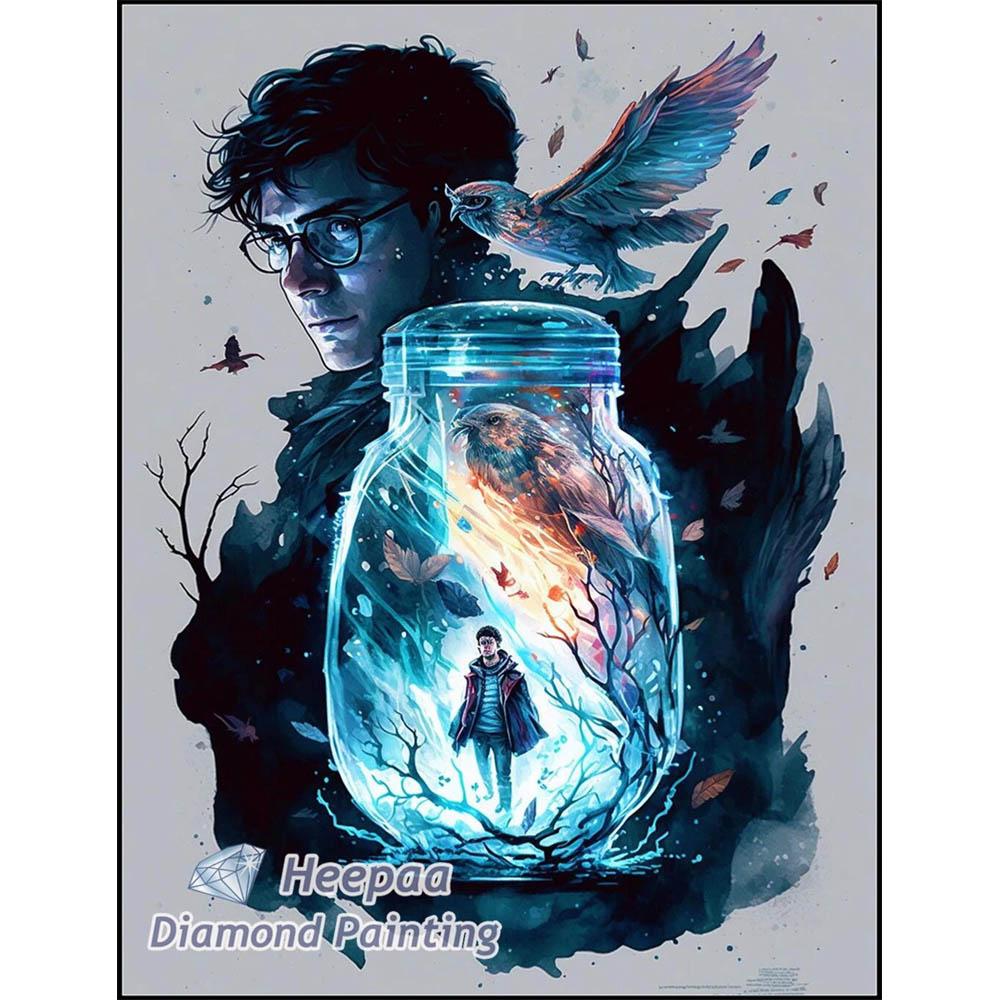 Harry P-Potter and Elk Deer Cartoon Diamond Painting Kits Photo Art 5d Diy Full Drills Mosaic Cross Stitch Embroidery Home Decor