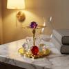 Luxurious Crystal Tray & Key Holder for Entrance Hall or Living Room: Swan Panda Design