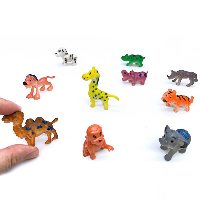 "1-9 inch Plastic Animal & Dinosaur Model Toy Set"