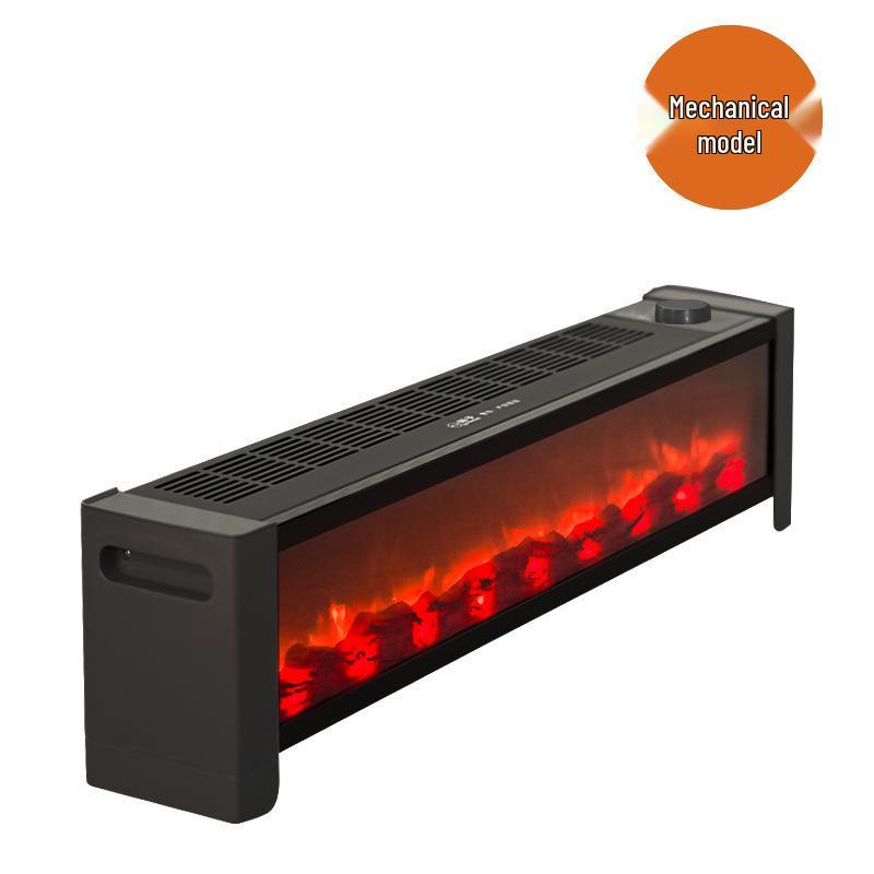 

Интеллектуальный плинтусный обогреватель с голосовым управлением, имитацией пламени и вентилятором для быстрого нагрева Price for 200+ units