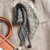Retro literary and artistic lace cotton and linen small square scarf silk scarf women's spring, autumn and winter small scarf spring and autumn velvet