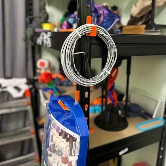 5 Pcs Garage Shelf Hook Heavy Duty Shelving Utility Hooks Workshop Organizer for Clothes Hats Garden Tools Chainsaws Cords Tools Equipment