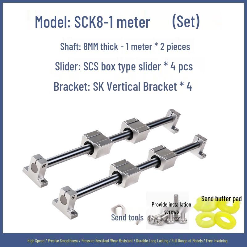 Linear Guide Sliding Table Saw Rail Set for Woodworking