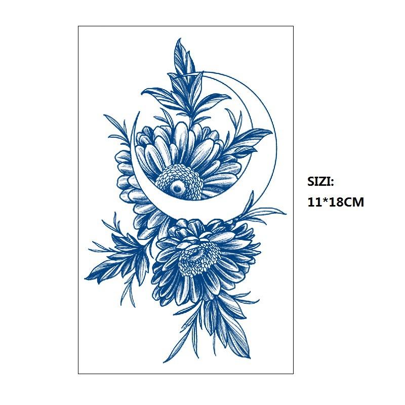 

Planet Fox Flower Juice Herbal Постепенное изменение татуировки наклейка длится 15 дней Имитация переноса воды наклейка 11*18CM