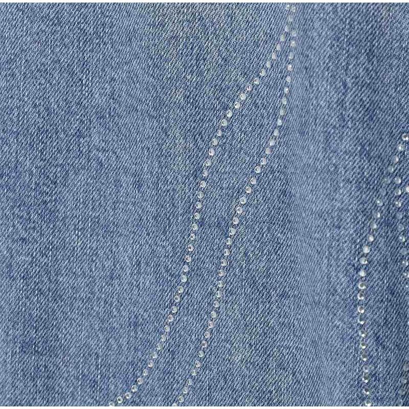 Street Style Denim Jacket for Women Turn-down Collar Long Sleeve Outerwear Women's Casual Fashion Solid Color Jacket