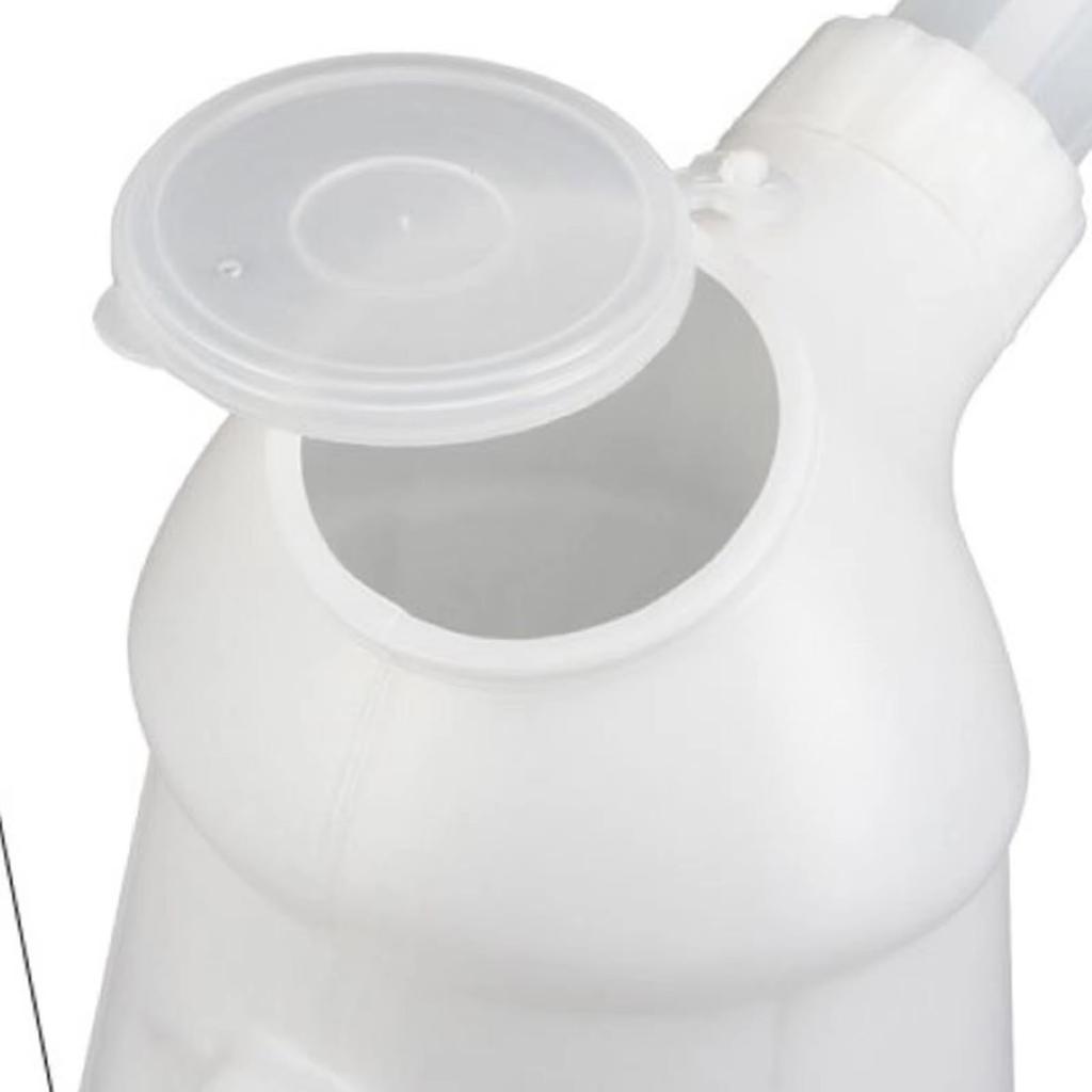 Oil Jug with Spout Engine Oil Dispenser Jug Leakage Proof Oil Measuring Container with Lid for Automotive Fluids