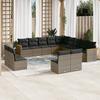 VidaXL Garden Lounge Set with Cushions 13 Pcs, Patio Sofas, Patio Furniture Set, Outdoor Furniture, Grey 3226487