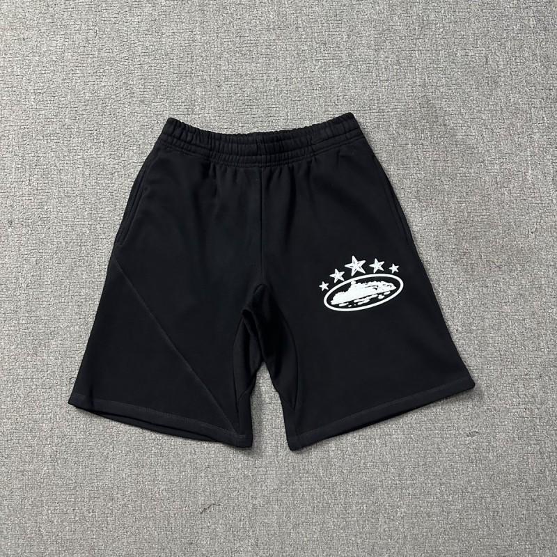Corteiz Streetwear Short Pants Men Women Alcatraz Ship Print Loose Fit Cotton Shorts