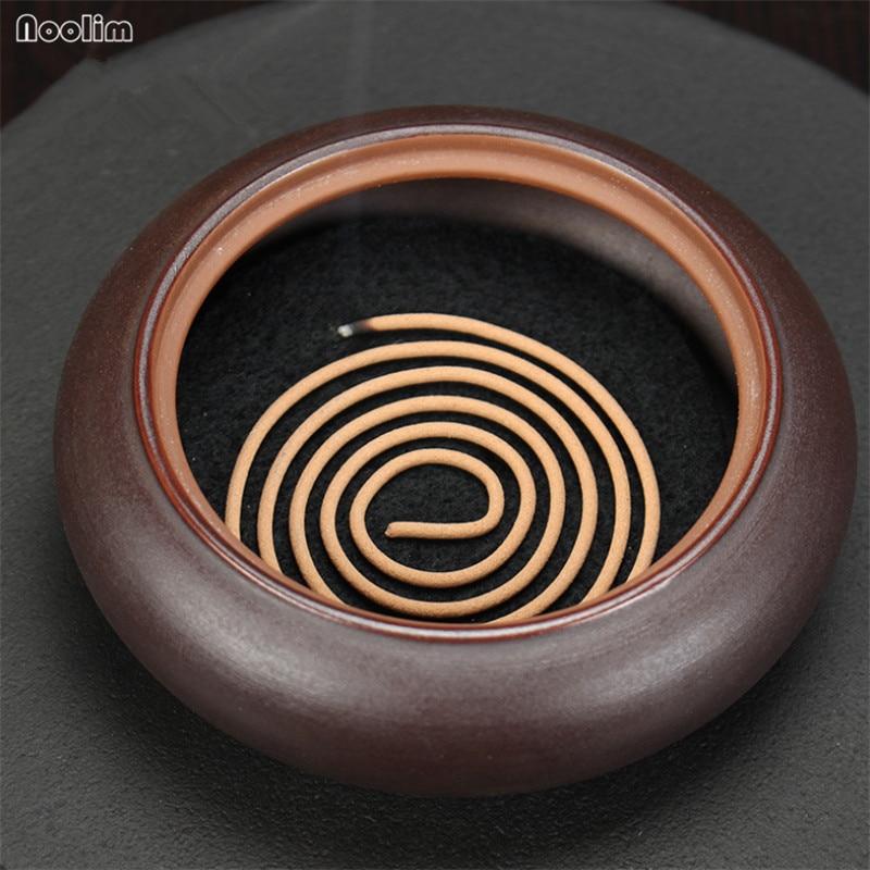 Retro Keramik Weihrauch Brenner Vintage Tragbare Aroma Räuchergefäß Buddhismus Weihrauch Halter Wohnkultur